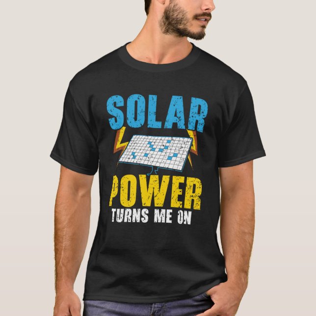Camiseta La energía solar me pone en el pan solar de energí (Anverso)