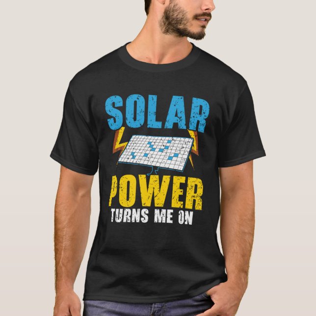 Camiseta La energía solar me pone en el pan solar de energí (Anverso)