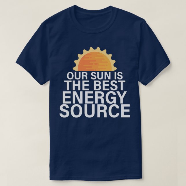 Camiseta La energía solar salva el planeta (Diseño del anverso)