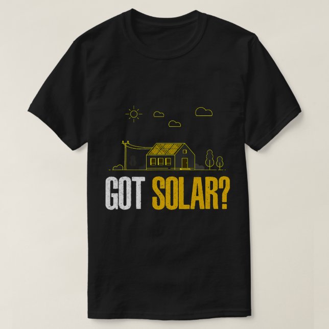 Camiseta La energía solar tiene paneles solares divertida e (Diseño del anverso)