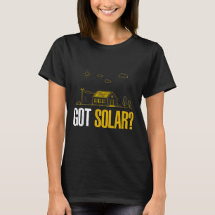 Camiseta La energía solar tiene paneles solares divertida e