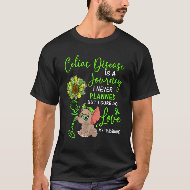 Camiseta La Enfermedad Celiaca Elefante Es Un Viaje Que Nun (Anverso)