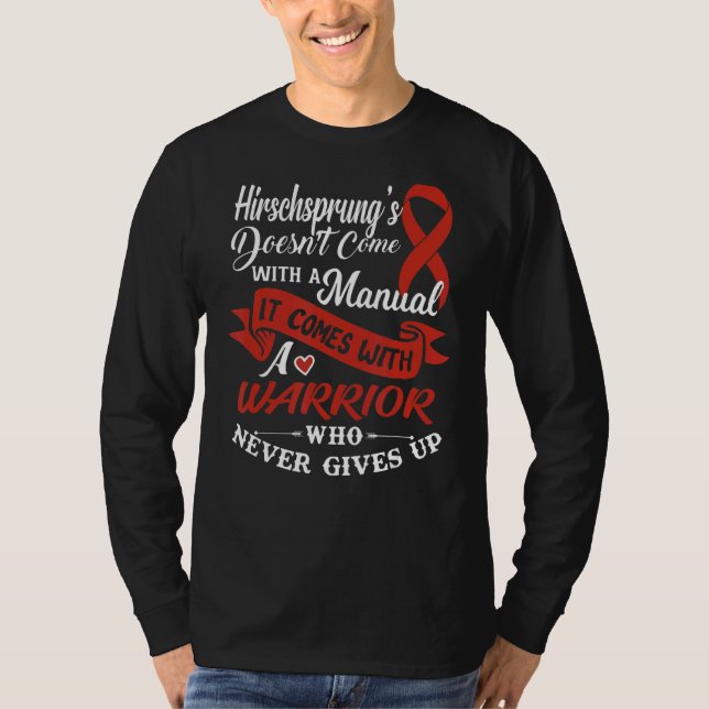 Camiseta La enfermedad de Hirschsprung, un guerrero que nun (Anverso)