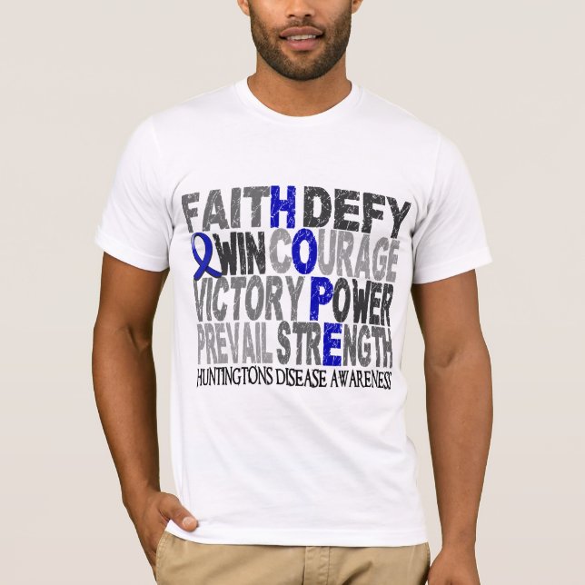 Camiseta La enfermedad de Huntington del collage de la (Anverso)