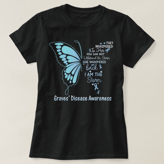 Camiseta La enfermedad de las tumbas, soy la tormenta (Diseño del anverso)