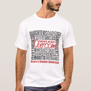 Camiseta La enfermedad de Parkinson cuadrada de la familia