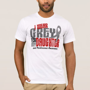 Camiseta La enfermedad de Parkinson LLEVO el GRIS PARA MI