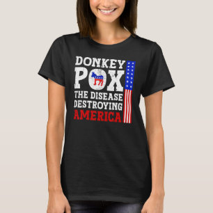 Camiseta La enfermedad que destruye a Estados Unidos Donkey