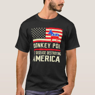 Camiseta La enfermedad que destruye a Estados Unidos Donkey