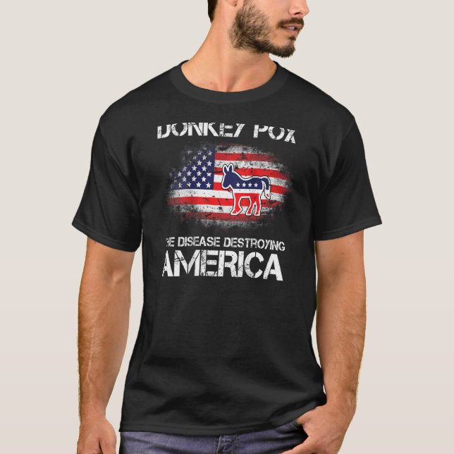 Camiseta La Enfermedad Que Destruye A Estados Unidos En La  (Anverso)