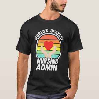 Camiseta La enfermera administrativa retro de las naciones