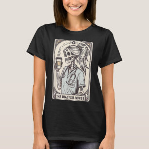 Camiseta La enfermera de diálisis Halloween esqueleto enfer