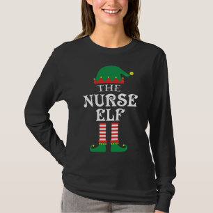 Camiseta La enfermera ELF iguala a los Navidades familiares