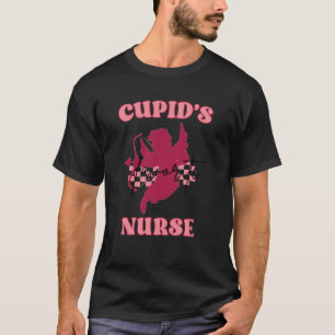 Camiseta La enfermera Groovy favorita de Cupido Valentin re