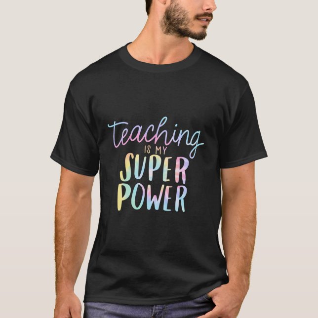 Camiseta La enseñanza es mi vida de profesor divertida y su (Anverso)