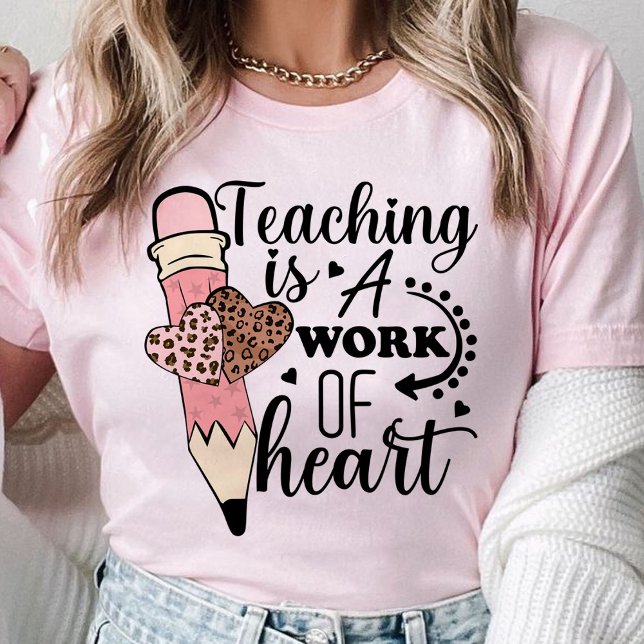 Camiseta La enseñanza es un trabajo de apreciación de los p (teaching is a work of heart shirt, teacher gift, teacher)