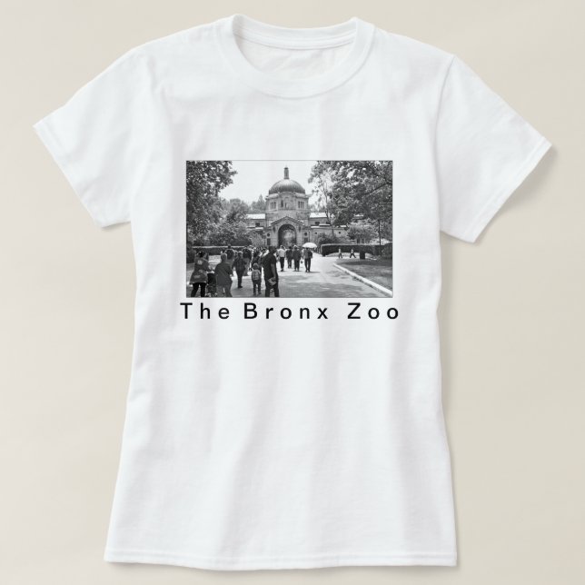 Camiseta La entrada del parque zoológico de Bronx (Diseño del anverso)