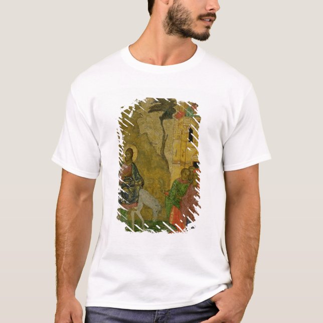 Camiseta La entrada en Jerusalén, icono ruso (Anverso)