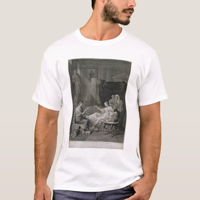 Camiseta La entrevista de Augustus y de Cleopatra, grabada (Anverso)