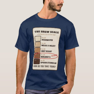 Camiseta La escala de la infusión: ¿Cómo tomas tu té?