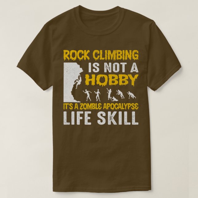 Camiseta La Escalada De Rock No Es Un Montañista De Hobby (Diseño del anverso)