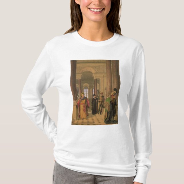 Camiseta La escalera principal del Louvre, 1817 (Anverso)