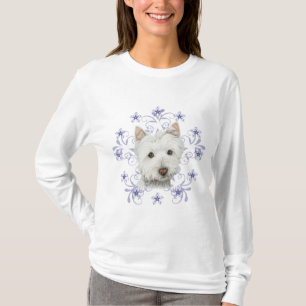 Camiseta La escama linda del arte y de la nieve del perro