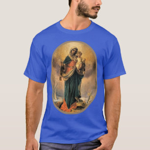 Camiseta La escapular marrón de nuestra dama del monte Carm