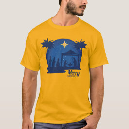 Camiseta La escena de la Natividad de la Navidad de los Cer