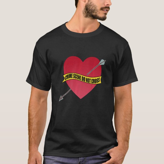 Camiseta La escena del crimen no cruza el divorcio matrimon (Anverso)