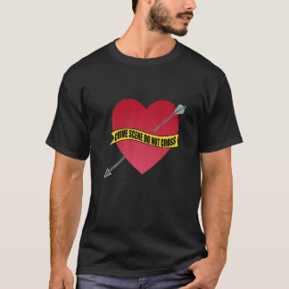 Camiseta La escena del crimen no cruza el divorcio matrimon