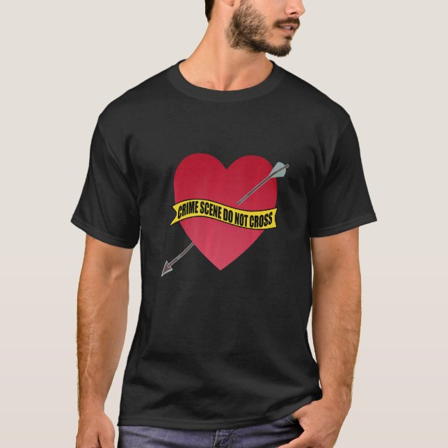 Camiseta La escena del crimen no cruza el divorcio matrimon (Anverso)