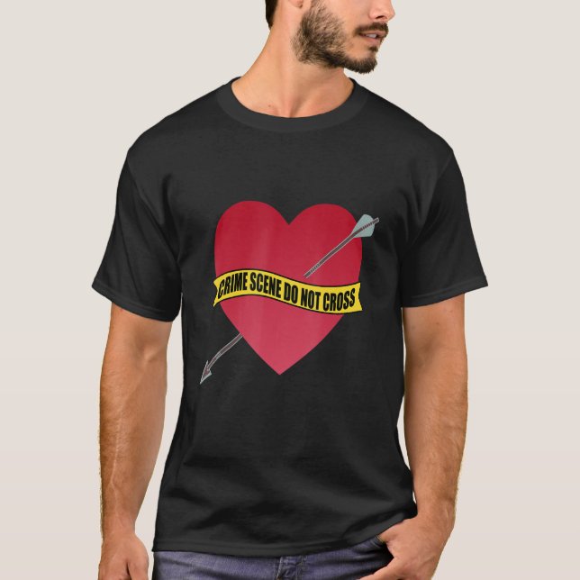 Camiseta La escena del crimen no cruza el divorcio matrimon (Anverso)