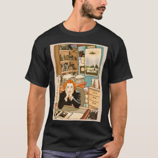 Camiseta La escéptica Dana Scully en la oficina de Mulder T