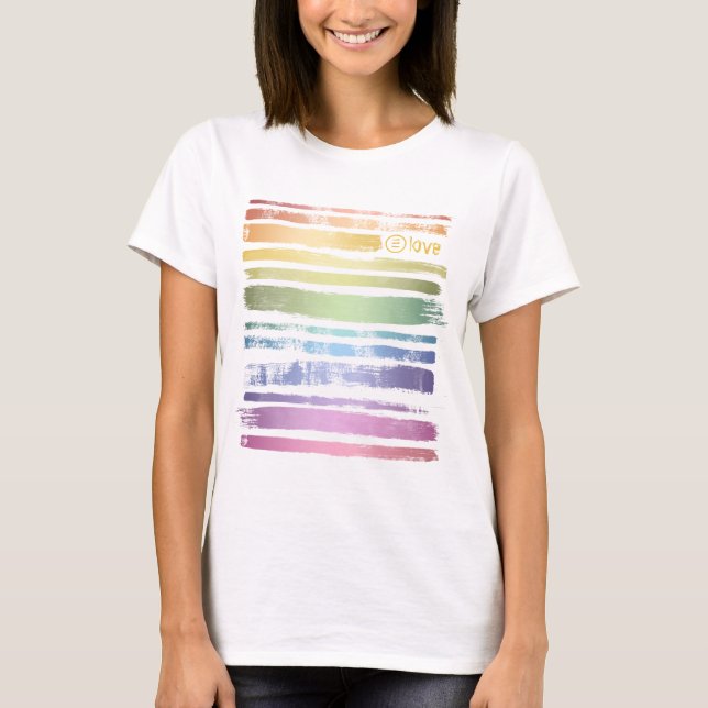 Camiseta La escobilla del arcoiris con amor igualitario pro (Anverso)