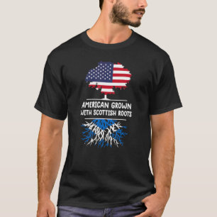 Camiseta La Escocia Grown de los Estados Unidos Rota a Esco
