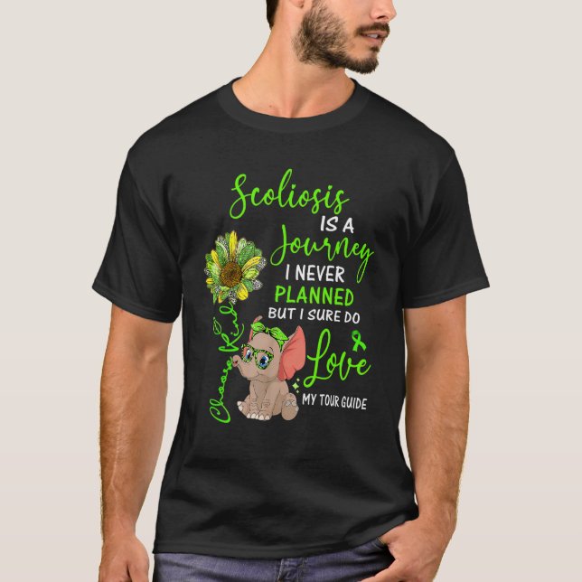 Camiseta La Escoliosis Elefante Es Un Viaje Que Nunca Plane (Anverso)