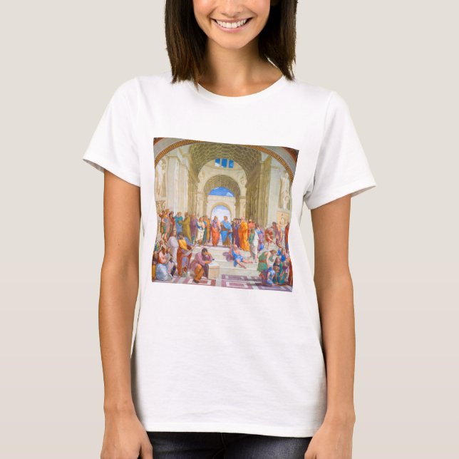 Camiseta La escuela de Atenas, Rafael (Anverso)