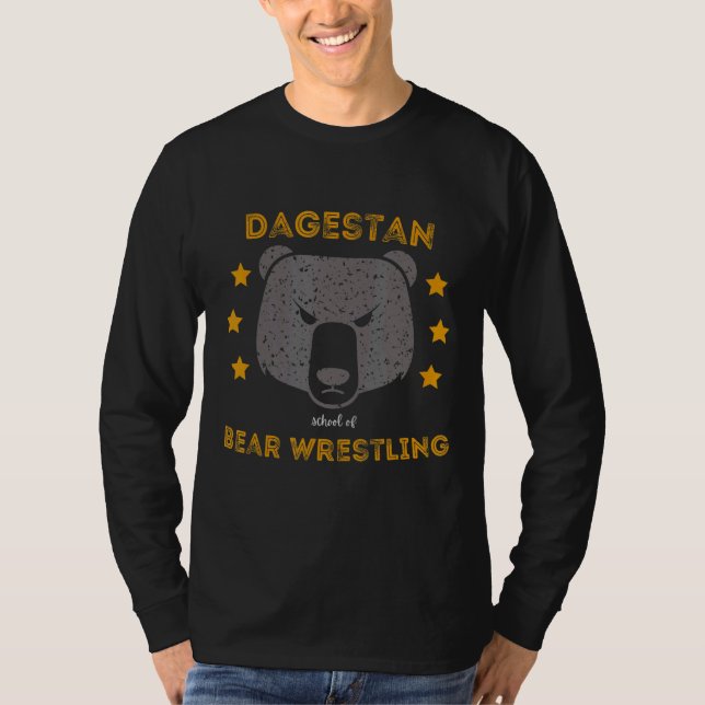 Camiseta La Escuela De Lucha De Osos De Daguestán 1 (Anverso)