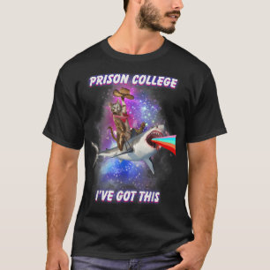 Camiseta La Escuela De Prisión Tengo Un Tiburón Gato Cuato
