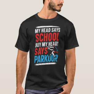 Camiseta La escuela de seguimiento de carreras libres de pa