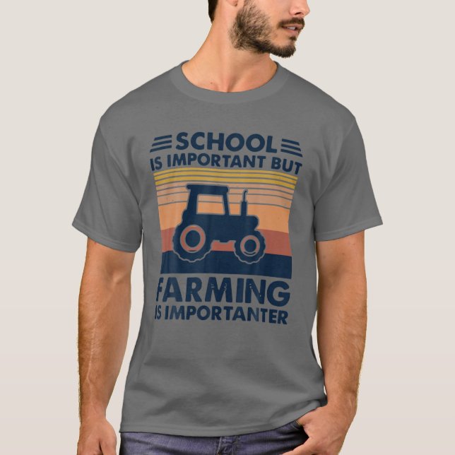 Camiseta La Escuela De Tractores Es Importante Pero La Agri (Anverso)