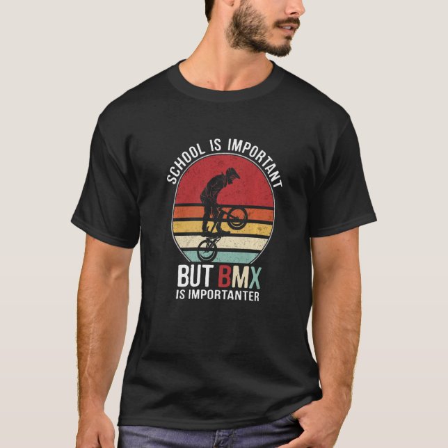 Camiseta La Escuela Es Importante, Pero BMX Es Importante P (Anverso)