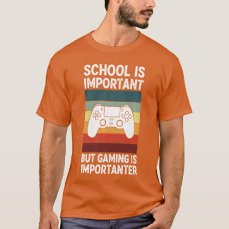 Camiseta La escuela es importante pero el juego es más impo