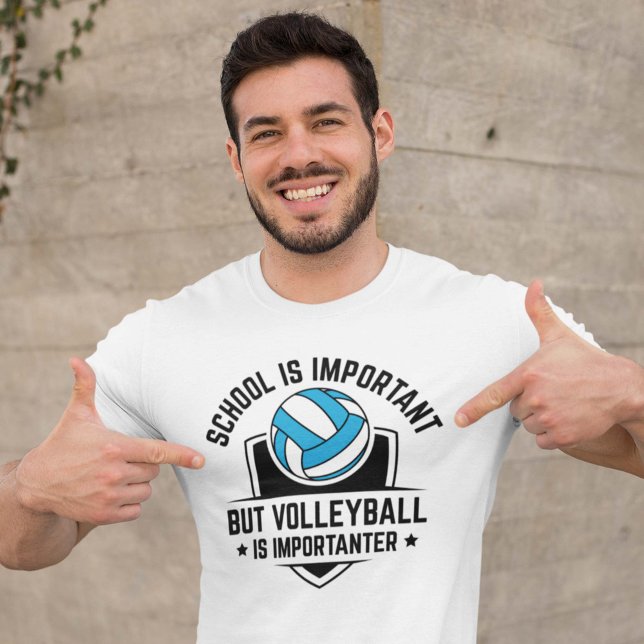 Camiseta La Escuela Es Importante, Pero El Voleibol Es Impo (volleyball shirt)