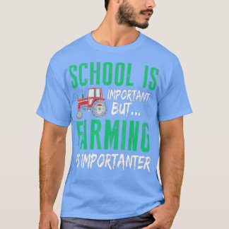 Camiseta La escuela es importante, pero la agricultura es i