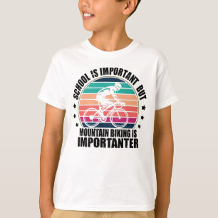 Camiseta La Escuela Es Importante, Pero La Bicicleta Es Imp