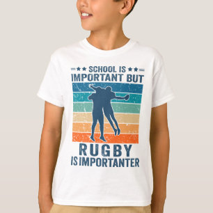 Camiseta La Escuela Es Importante, Pero Rugby Es Importante