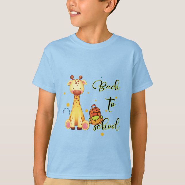 Camiseta La escuela está de vuelta: Listo, listo, ¡Aprende! (Anverso)