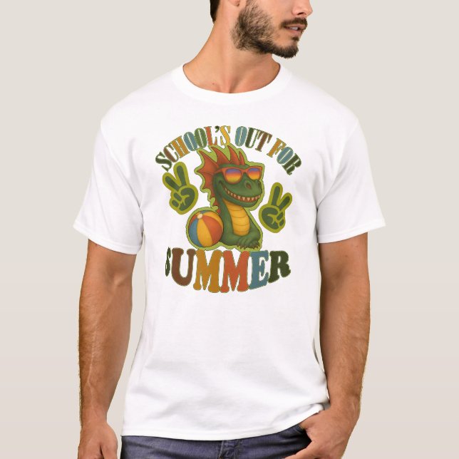 Camiseta La escuela está fuera en verano (Anverso)